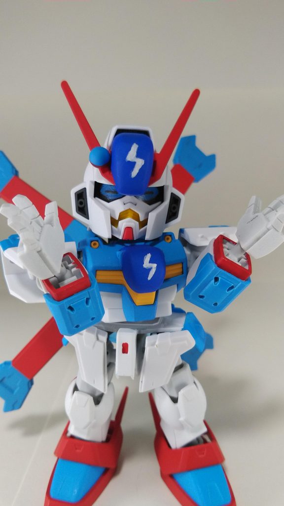 SDCSは表情が二つ付けれるのでネットの立体化勢内でのレギュレーション(？)である｢コメくいてー顔｣も筆塗アイペイントで再現しました