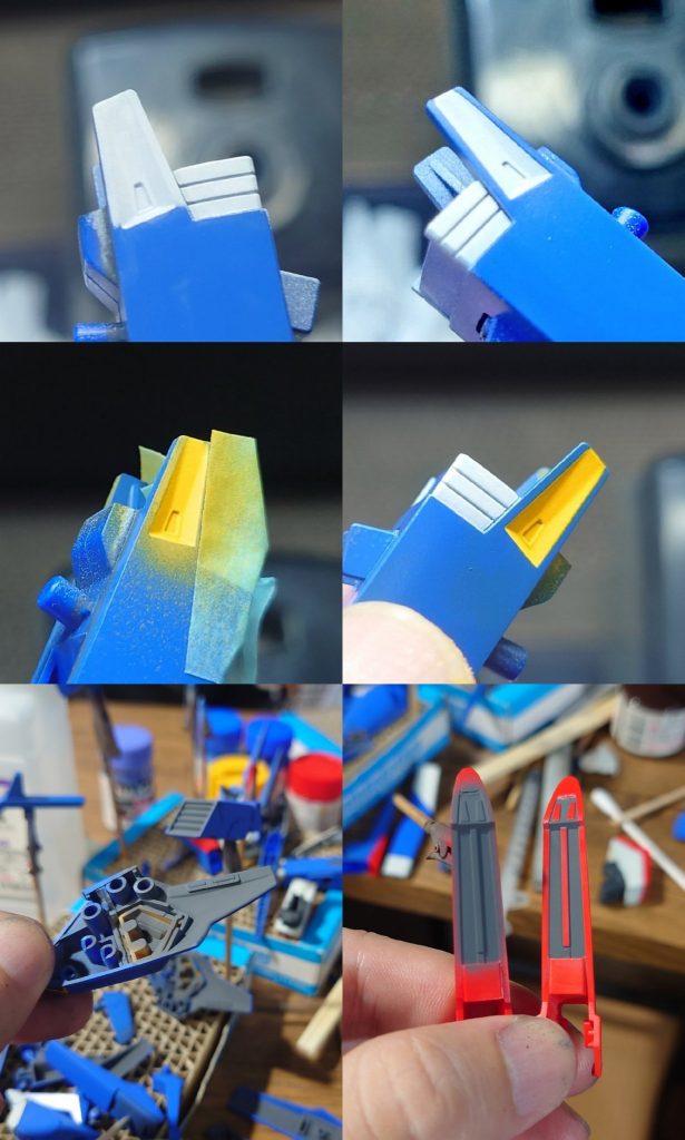 ・アクリル部分塗装ZIIは各部に