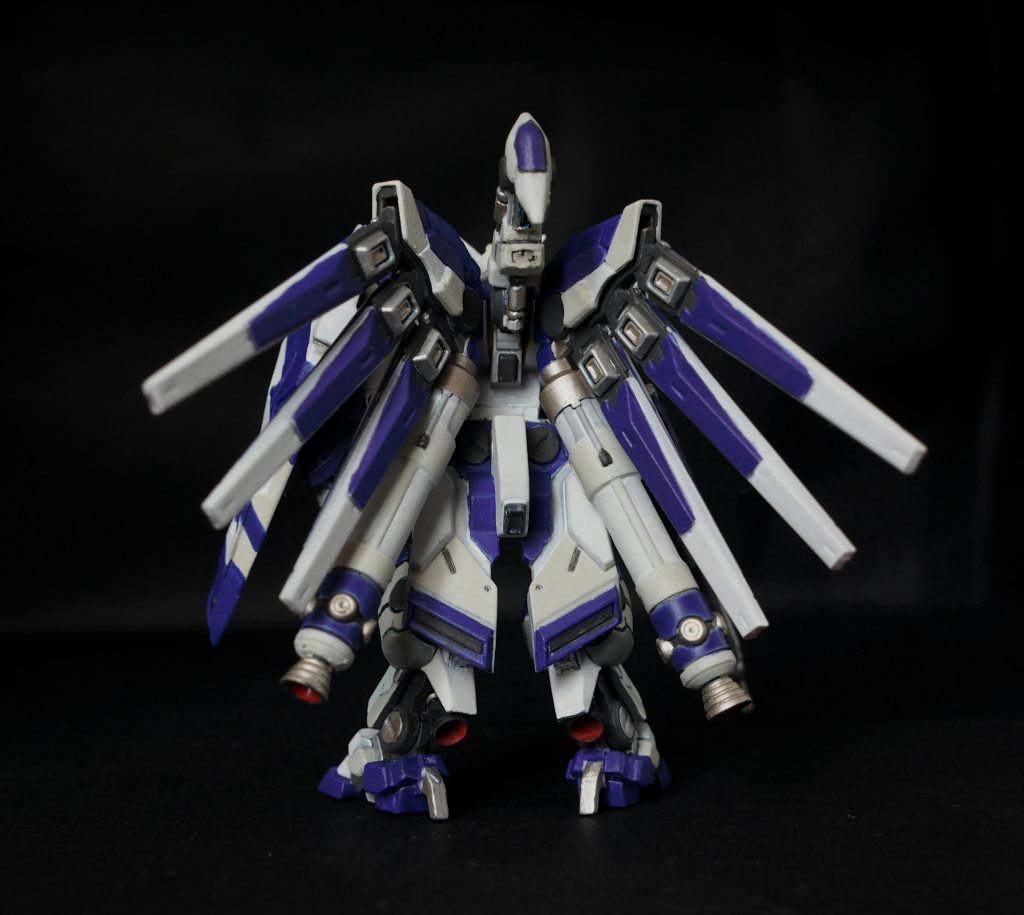 ふくらはぎのバーニアを大型化しました黒く塗ったら、目立たないですね