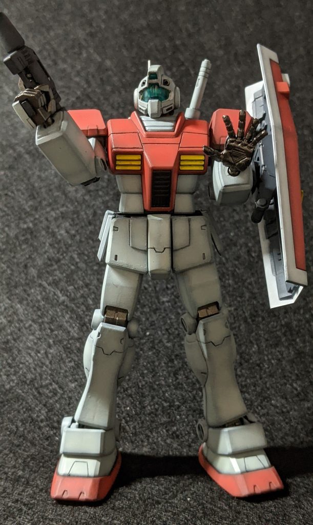 腰の前アーマーはどうしても左右分割にしたかったので。