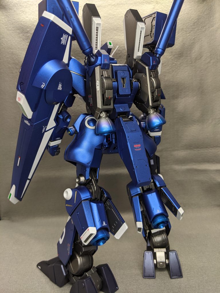 バックショットはもちろんバーニアの塗装が初めての割にキレイなグラデーションで焼け表現ができたかと思います！