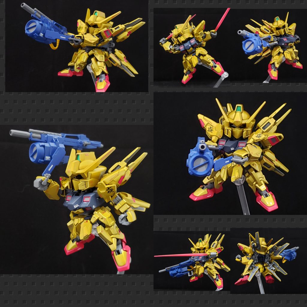 ポーズ集。Iフィールドランチャーをメガバズーカランチャーに見立ててます。