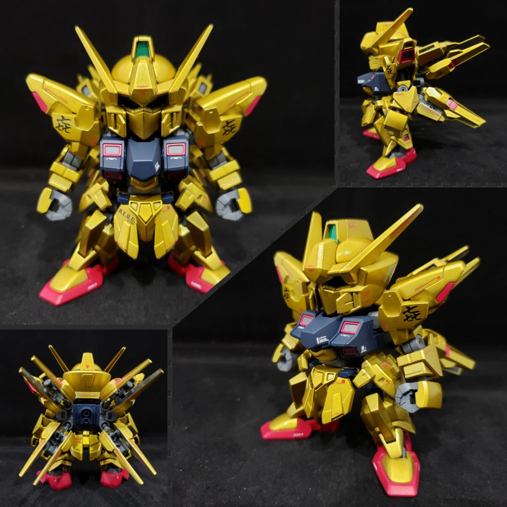 キャンディ塗装で仕上げました。肩には『㐂』(←コレでななじゅうななと読めるらしい)の漢字を入れてます。