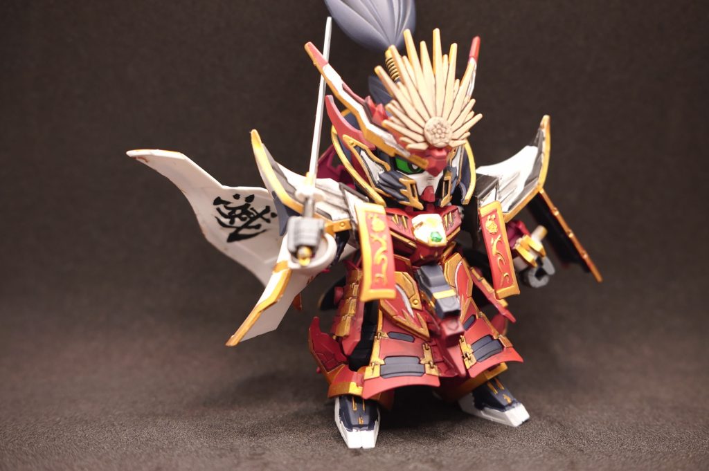 ちょっと物足りなかったので羽織の裏にデカールを貼りました。お洒落な男は裏地に拘る。それがノッブスタイル。まだまだ拙い部分もありますが、「これ以上は無理!」ってところまでは塗りましたので満足です。