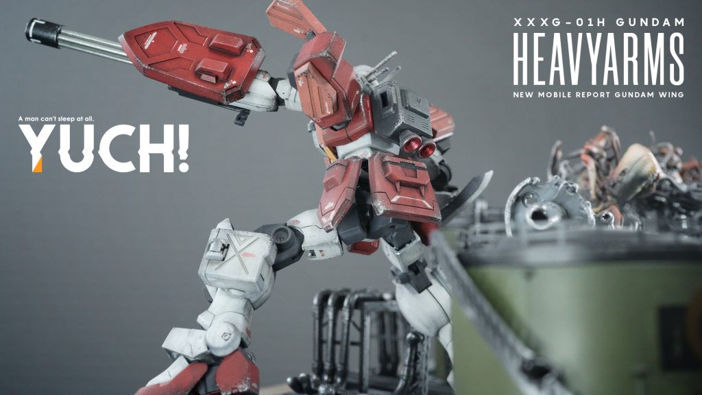 ジオラマ制作 HGAC 1/144 XXXG-01H ガンダムヘビーアームズ–6枚目/制作者:眠れない男ユチ
