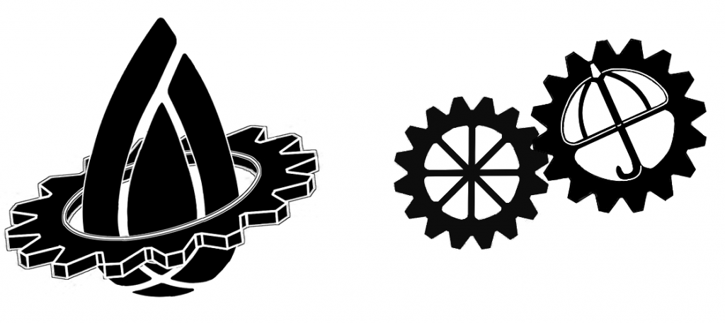 中でもこちら、『歯車の輪と雫』『傘を模した歯車』は主にteitter等で活動されているフェイオス様よりデザインしていただきました。私の