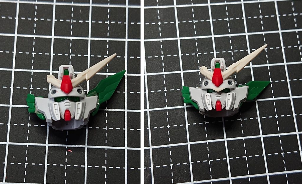 頭部ひさしはHGフェニーチェから切断し貼り付け。