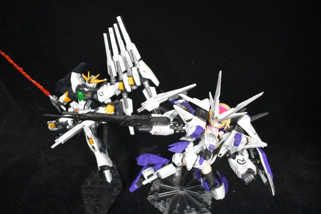 最後にリボーンズガンダムと???「やっちゃいなよ、そんな偽物なんか!」最後までご覧いただきありがとうございました