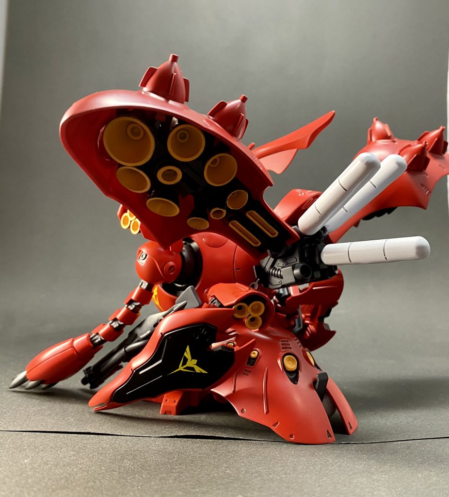 バーニア内部も黄色で塗り分けました。