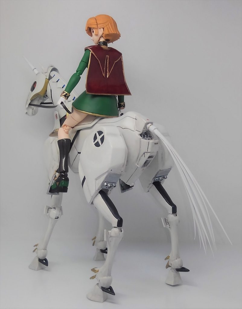 ユニコーンのデザインは、初音ミクのバリエーションであるレーシングミク2015が乗っていたユニコーンがベースです。多少アレンジしてますが。