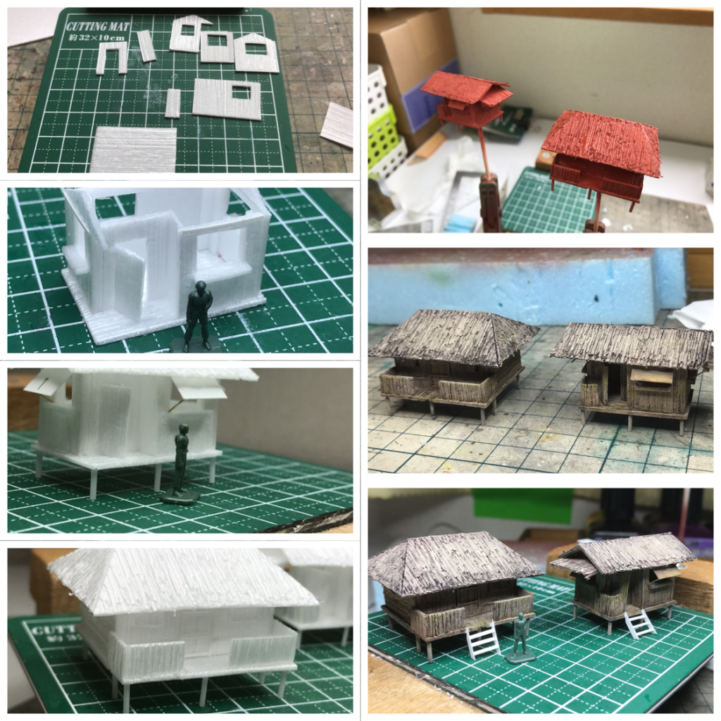 住民の家スチレンボードで製作