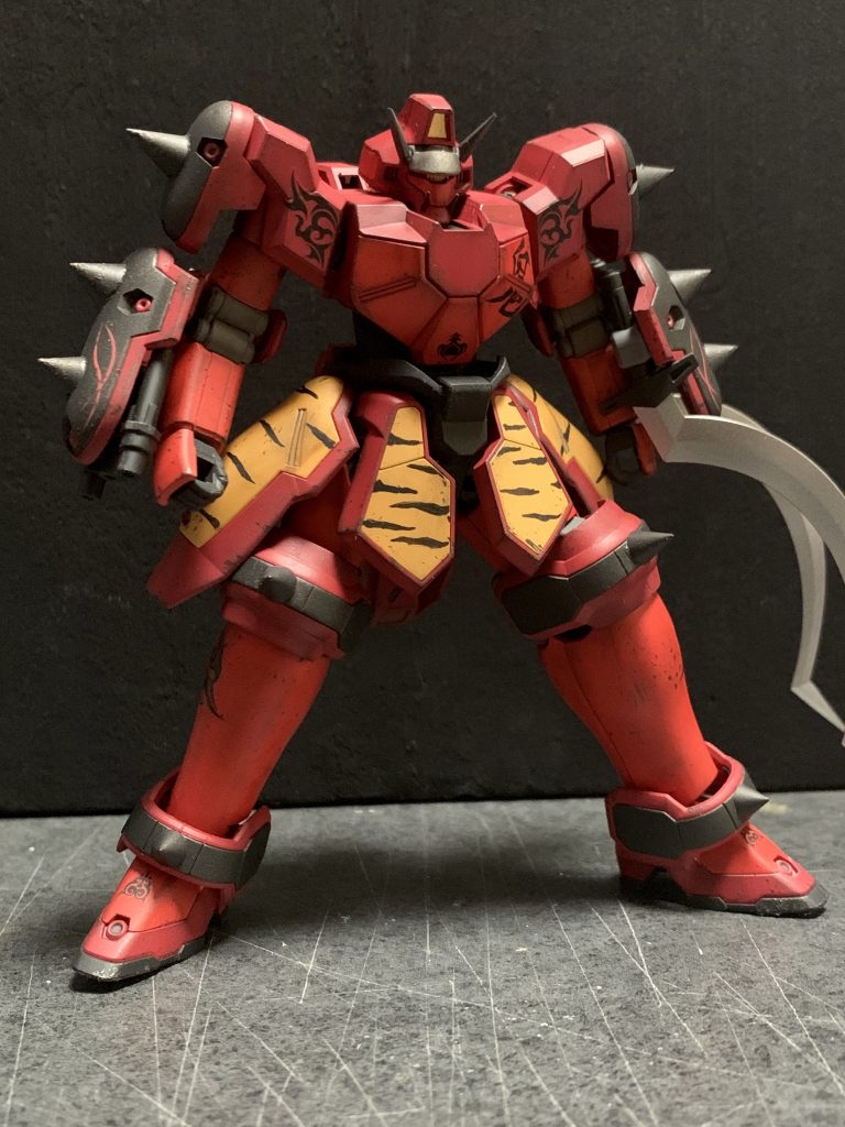 本体のみ♪前からです。胸の鬼の字と虎柄腰巻は手書きです💡