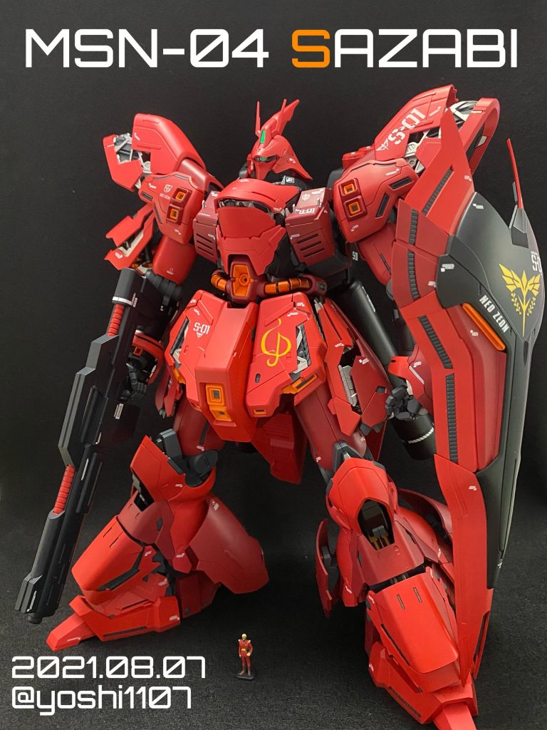 完成品 MG サザビーVer.Ka 全塗装＆全改造 - プラモデル