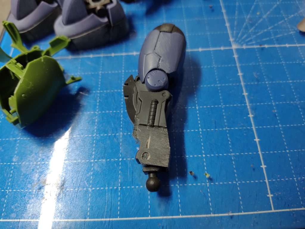 脛フレーム後ハメ加工