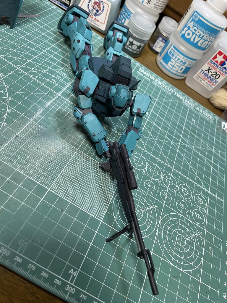 おまけその1絶対撮影ブースに収まらないと思って事前に撮っておいた寝そべっての狙撃体制