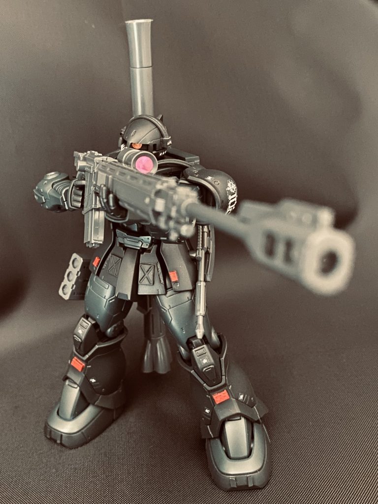 遠目からの狙撃をイメージしました…このアングルが一番カッコいい気がします٩( ᐛ )و