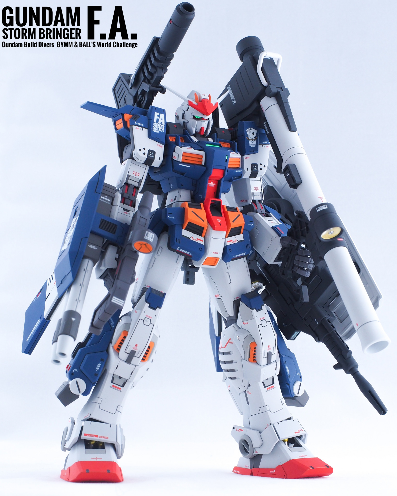 MG ガンダムストームブリンガー F.A （ジム・タービュレンス）塗装済 