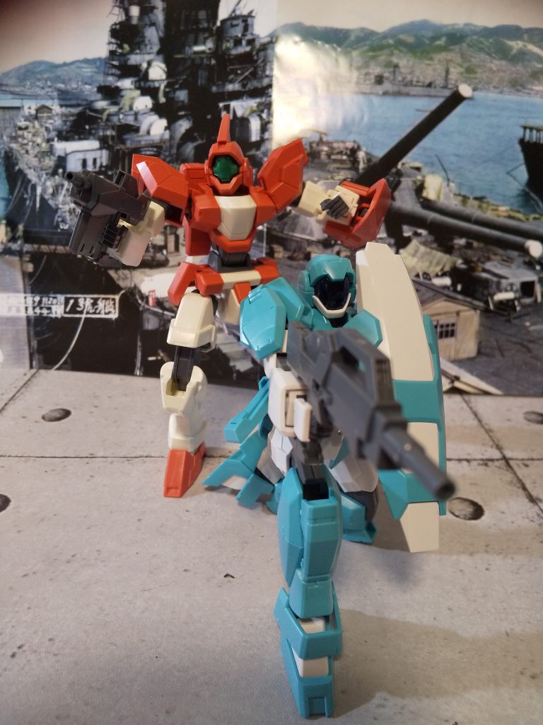 ドッズライフルを構えてのポーズ 