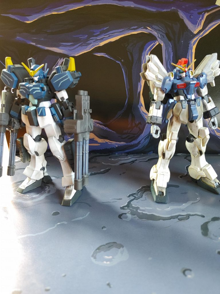 さあ、最後はサンドロックと一緒に背景のジャブローもろとも自爆。エンドレスワルツの最終回にこんなシーンありましたよね。(デスサイズはハイパージャマーのせいで見つかりませんでした。ごめんなさい。)それでは、また次回の作品でお会いいたしましょう!さようなら。