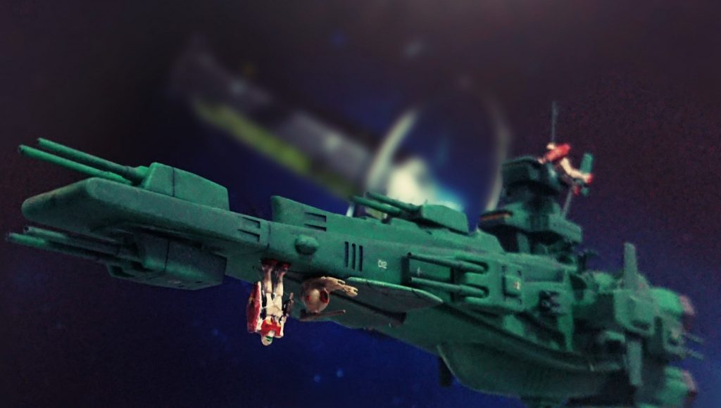 本体は成形色仕上げ、付属のジムとボールは若干加工して見栄えを良くしています。