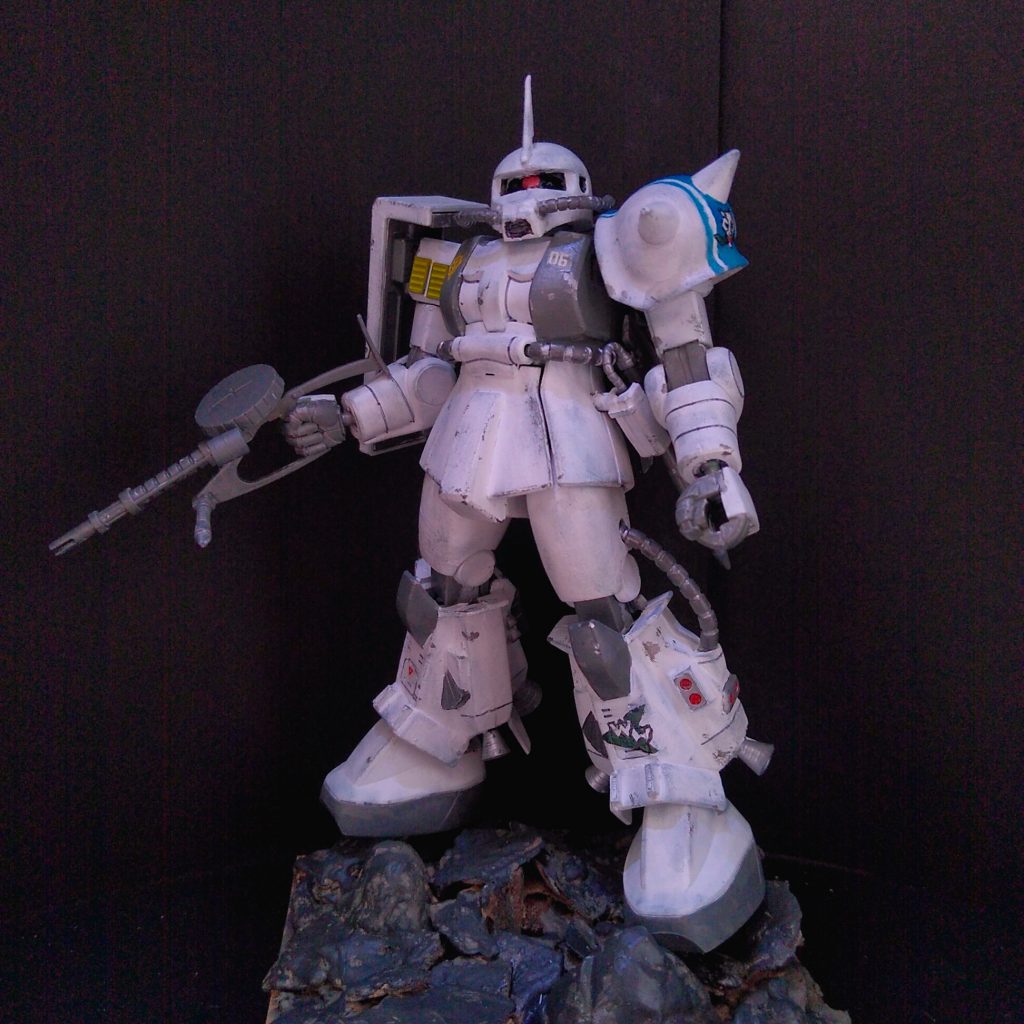 シン・マツナガ専用高機動型ザク(HGUC量産型ザクⅡ＋旧キット高機動型ザク)–2枚目/制作者：むすも