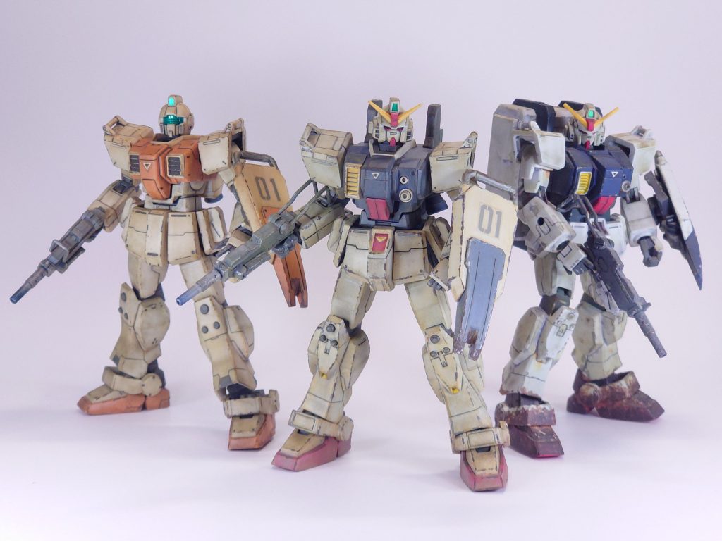 オリジナル設定「第01小隊」の3機です。