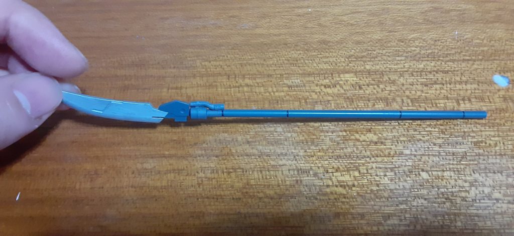 30mmのパーツセット買った本来の目的ですwシナンジュスタインのあまりパーツ付けてジオンの格闘武器ぽく