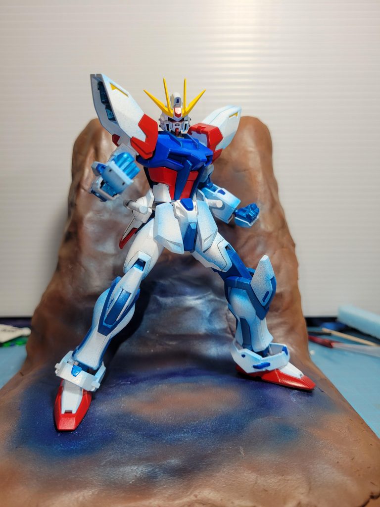 綿を配置する前。あまりにも地味に見えたので、明るい色を足して綿を追加することにしました。