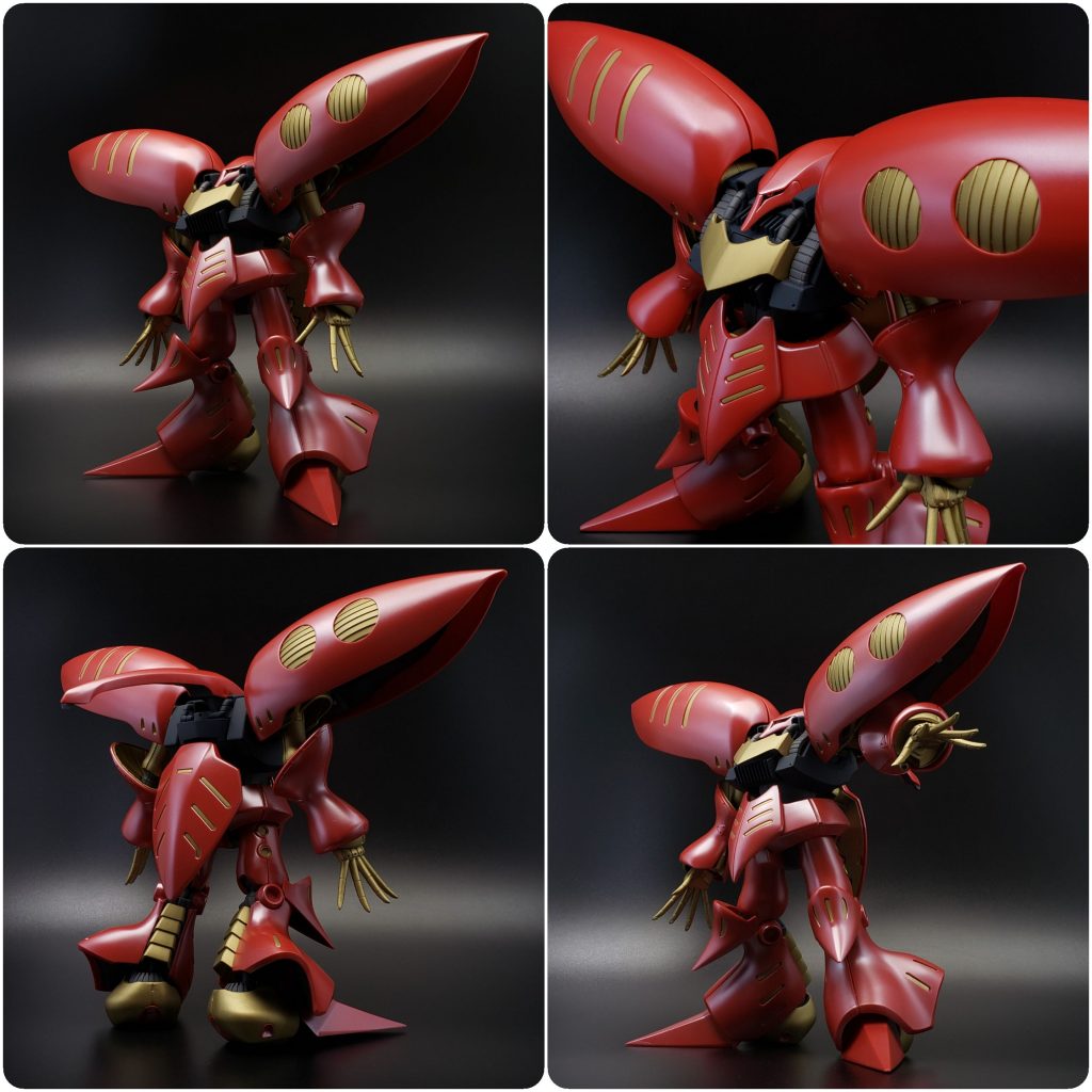 白背景だとパール感が比較的出てたのですが同じポージングで黒背景で撮ったのがこちら。白背景とは違い赤の色味が濃くなってパール感は薄れましたが落ち着いた渋い雰囲気になりますね。 ここまでご覧いただきありがとうございました！