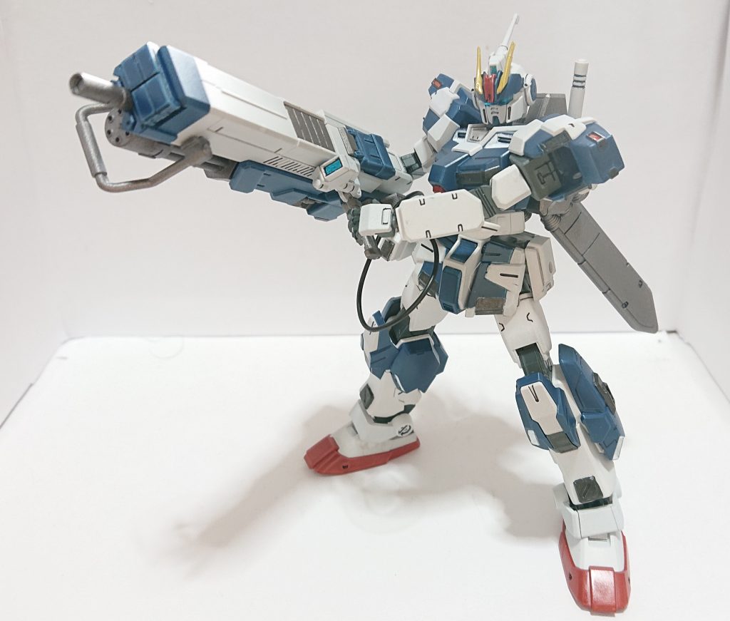 何と言っても、シェキナーをちゃんと持たせられるこの可動域は圧巻！これだけデカイ武器でも保持力抜群で、非常にオススメのキットとなりました(^^)