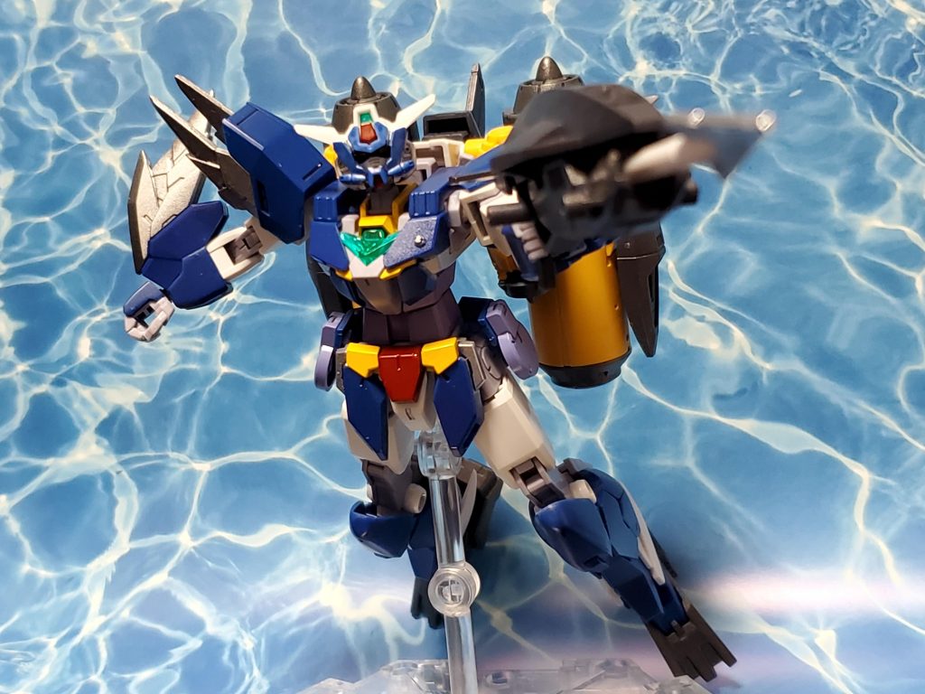 水中ボーガンで、狙い打つぜぇ！の図。