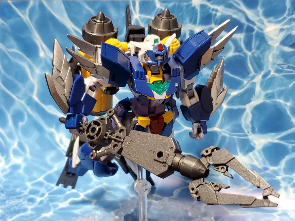 モリ持って獲物を探している感じ。しかしコイツは全く顔に光が当たらない！