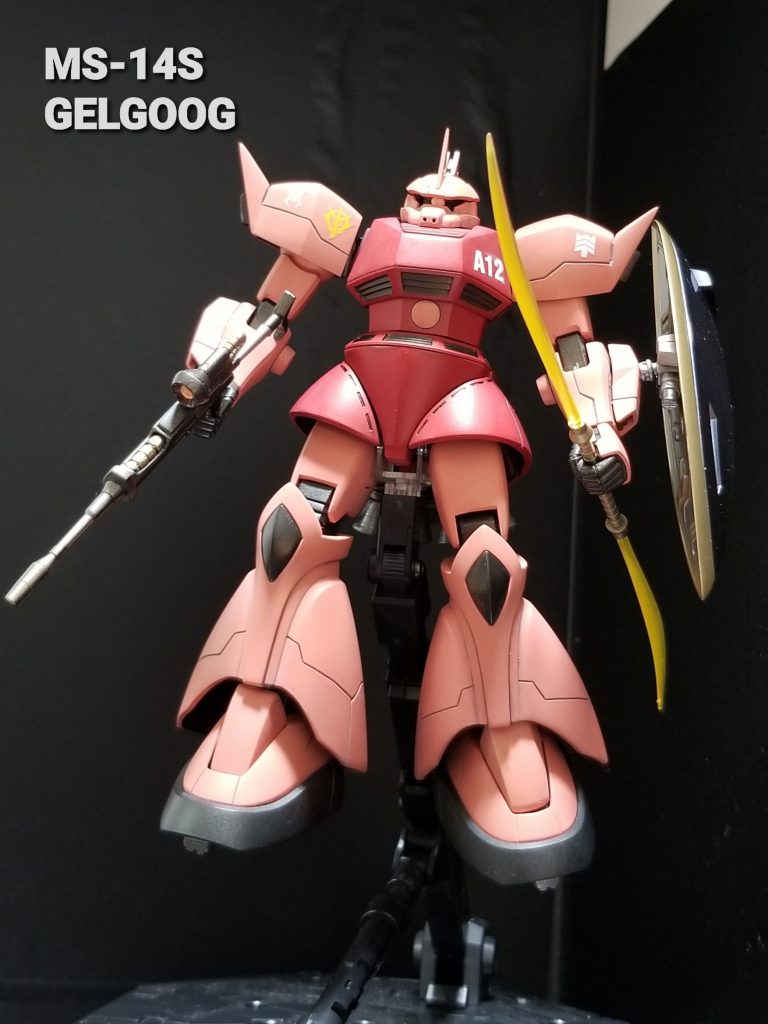 真正面から見ると普通のシャアゲルですね😄