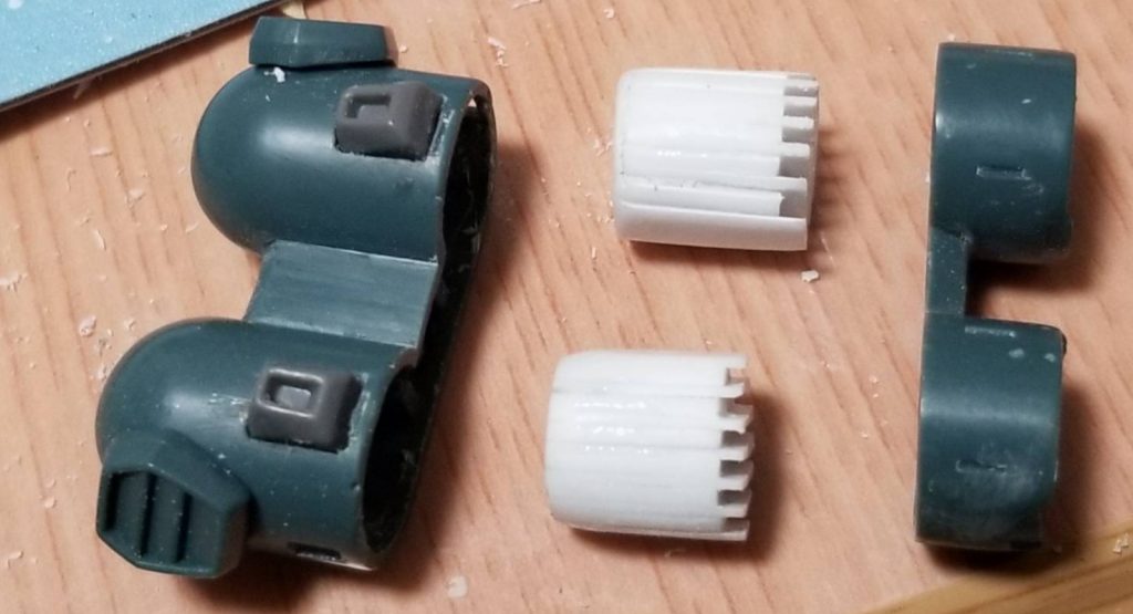 噴出口のライン消しが面倒なので新造しました。これも、面倒でしたけれどスッキリしました。