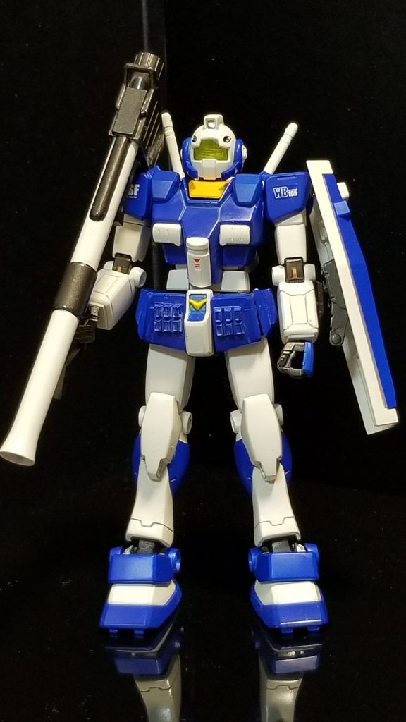 スレッガー・ロウ専用機 メインカメラはレジンで黄色に変えてます。切り込み隊長なのでフェイスガードを装備してます。