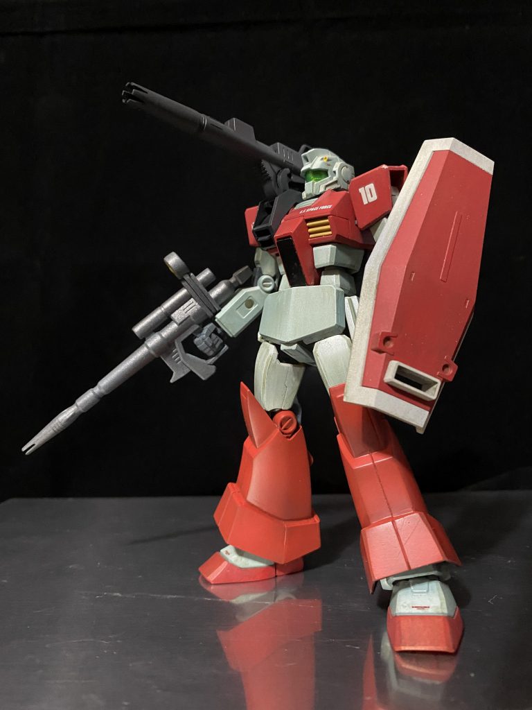 今まで作ったジムシリーズの装備のテスト機にもなっています。