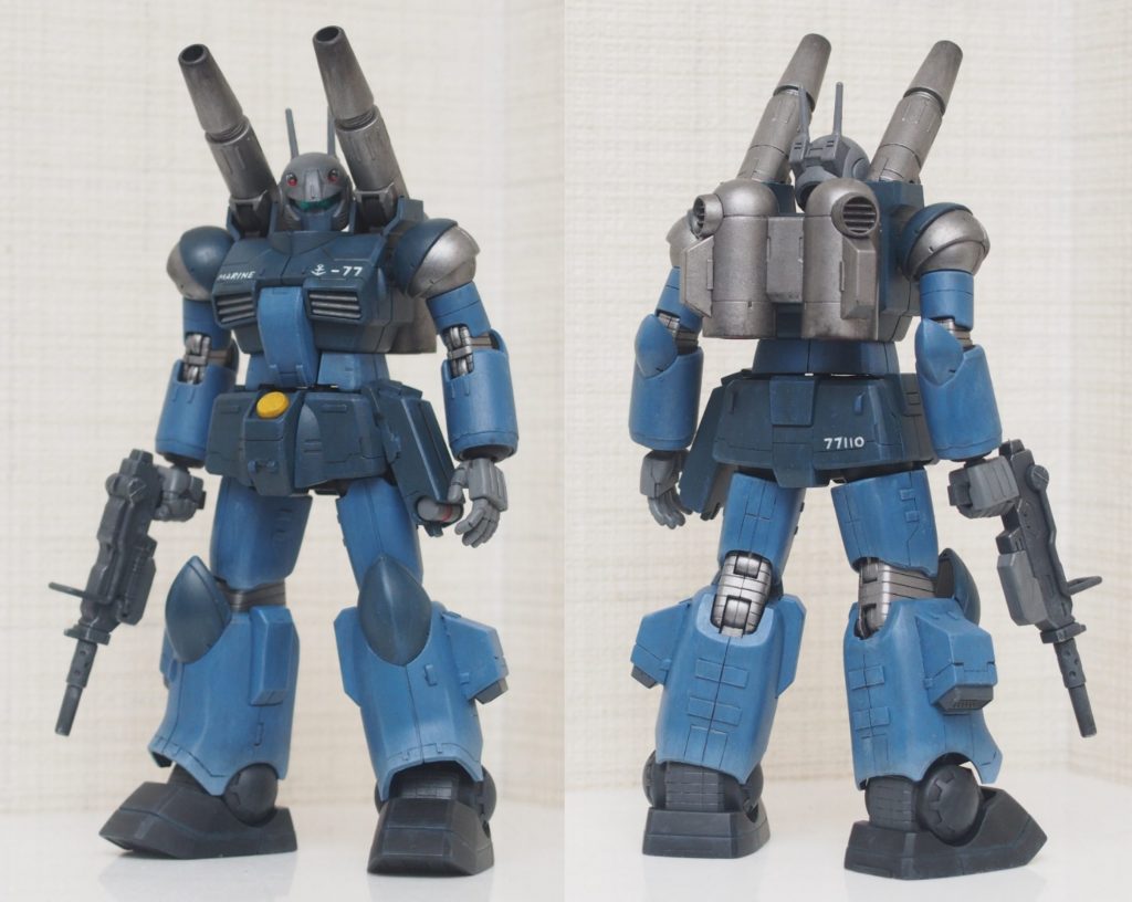 旧キットリアルタイプモデルの塗装例から[海戦用]を参考に筆塗り塗装で仕上げました今回も使用塗料はシタデルです