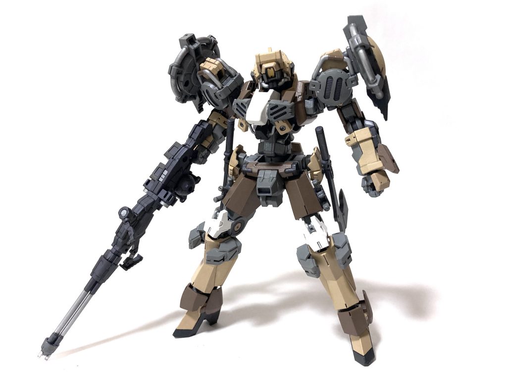 グレイズ改の装甲を30MMとミキシング① 量産機をお手軽にカスタム機にできます。主だったところは、胸部、腰、肩、腕、膝など。グレイズフレームはそのまま、グレイズとしての記号的な部分も残すことでカスタム機ぽくなりました。