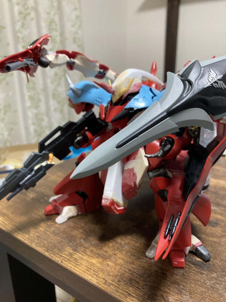 塗装前今までの作品で1番大掛かりな改造でかなり苦労もしたから愛着が半端ない！新しく挑戦した事も多かったからいい勉強にもなったし、次の作品にも活かせそうなので大満足!!