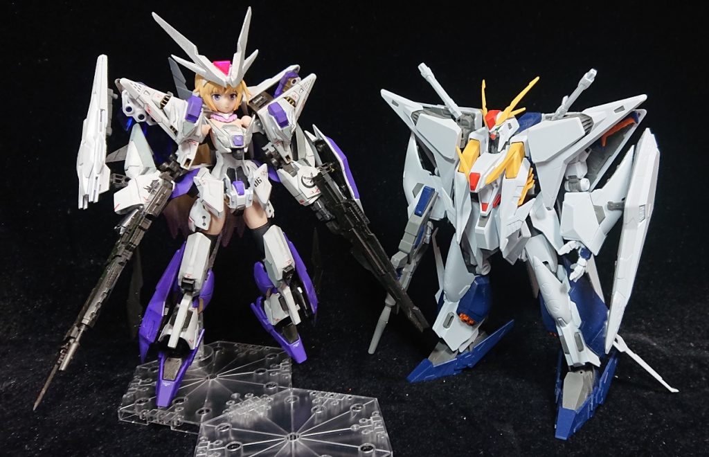 HG クスィーガンダムと今回HGクスィーのパーツは一切使用していません値段高い+手に入らない+大型すぎて使いにくいの三重苦