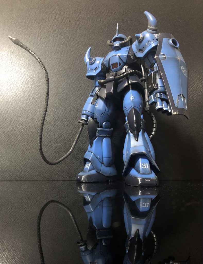 簡単フィニッシュになりましたが、グフはいいですね。閲覧ありがとう😊ございました。また宜しくお願いします。