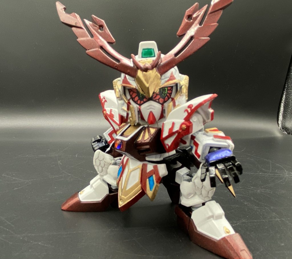 軽装形態。目はしゃばろアイ。縁取りはプラ板です。股関節はSMKフレームを使わせてもらっています。