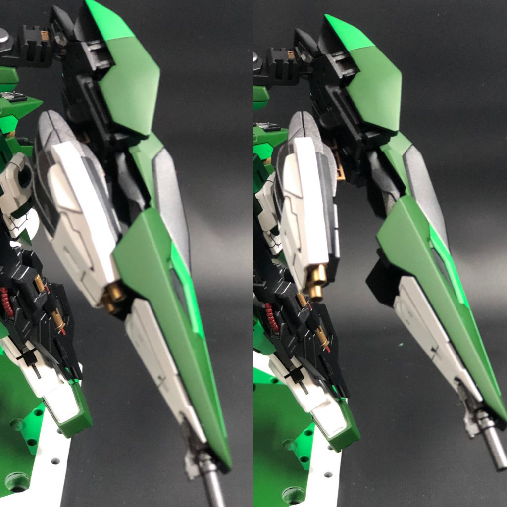 GNキャノンは稼働式です。ちゃんと砲身が顔を出してくれます。