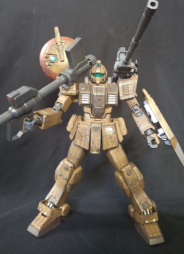 地上戦MSは汚しやダメージがかっこいい(ウェザリングとかチッピングとかもっとうまくなりたい)