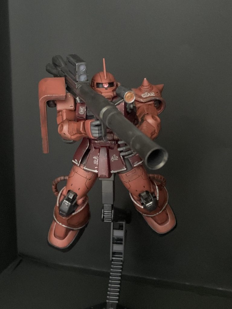 バズーカーのスコープ部が気に入らなかったのでHアイズを付け直しました。