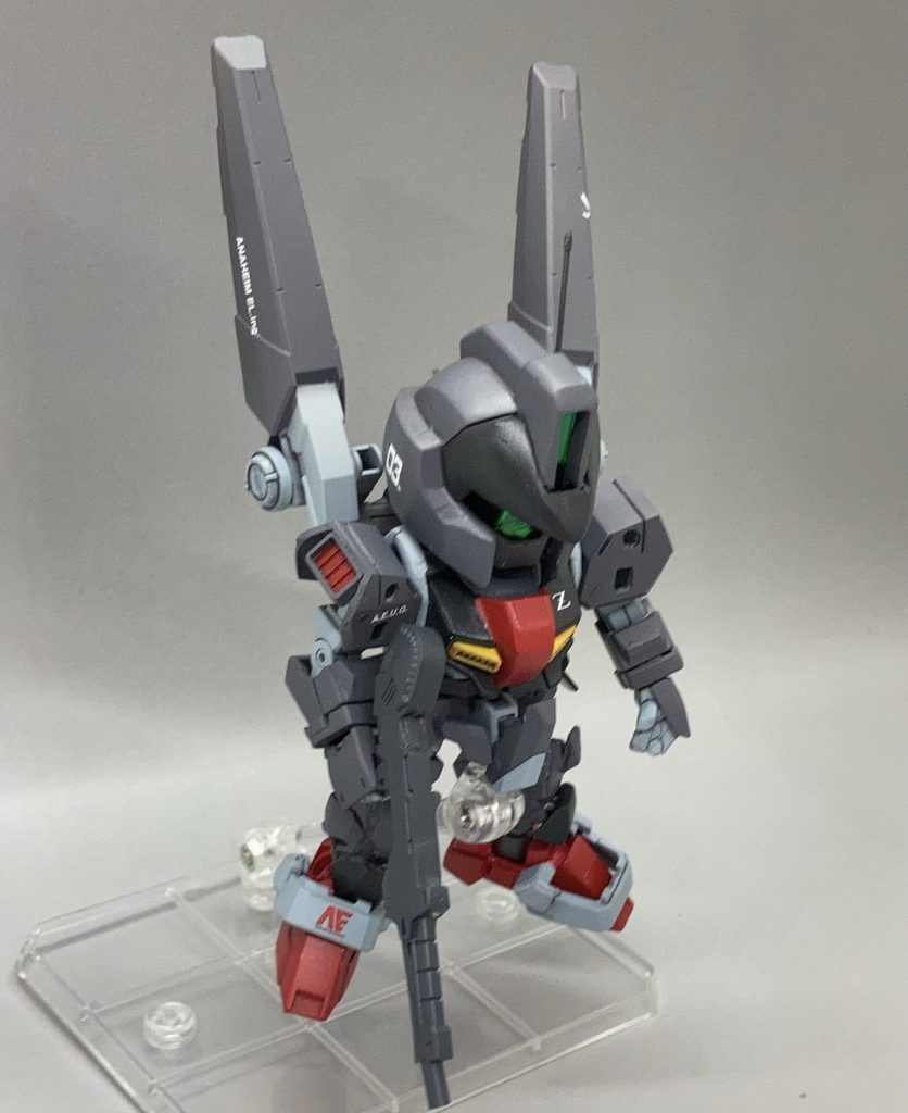 ネモヘッド。バイザーは暗記シートを熱して曲げて作成。