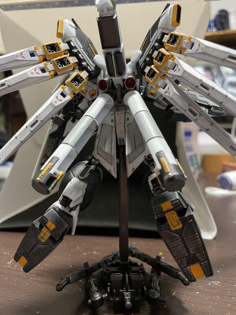 バーニア追加しました。ファンネル塗装大変でした☝️