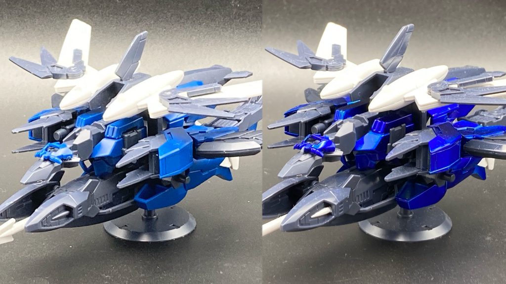 前後比較はこんな感じ凄く深みのある青に仕上がりました‼️