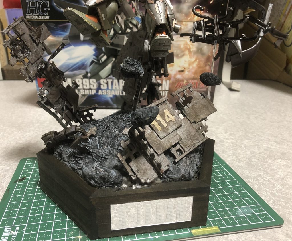 ビネット完成鉄骨はコンロで炙るとそれっぽく最後まで閲覧ありがとうございました😭