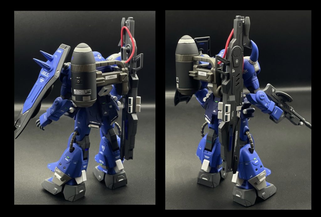 背面部分、装備有り